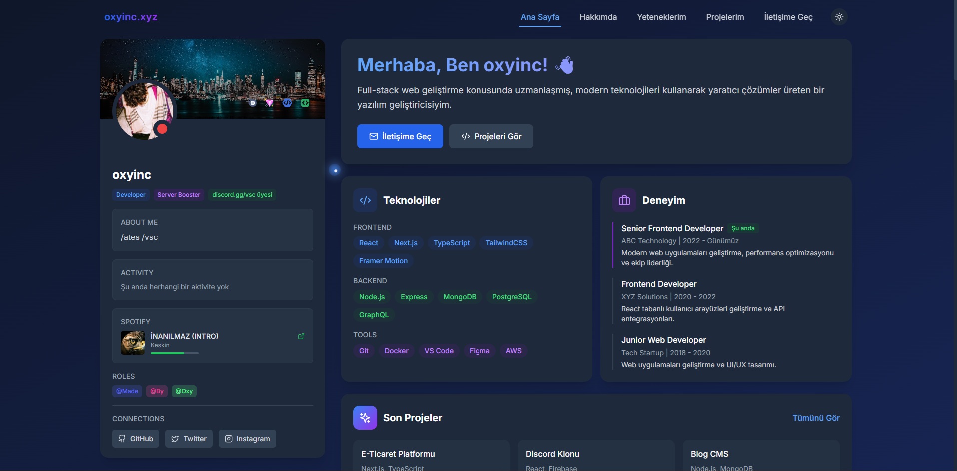 Portfolio Website